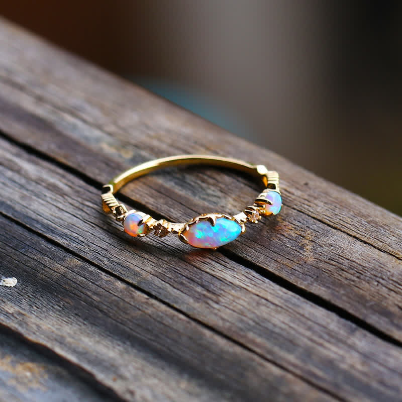Isabella - Bague vintage opale, amour et sincérité