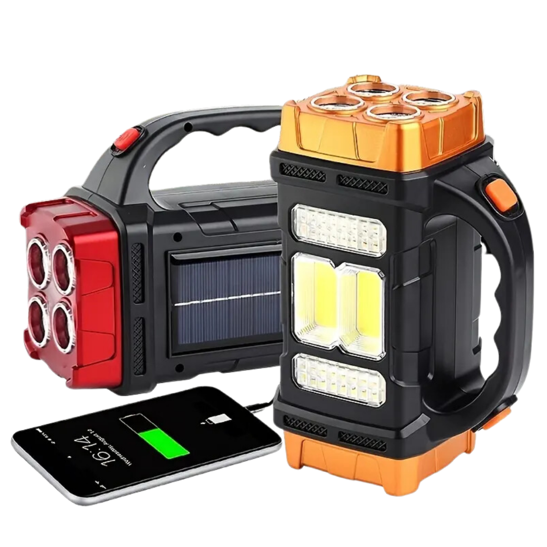 SolarBeam - Lampe d'Urgence 3-en-1 Solaire