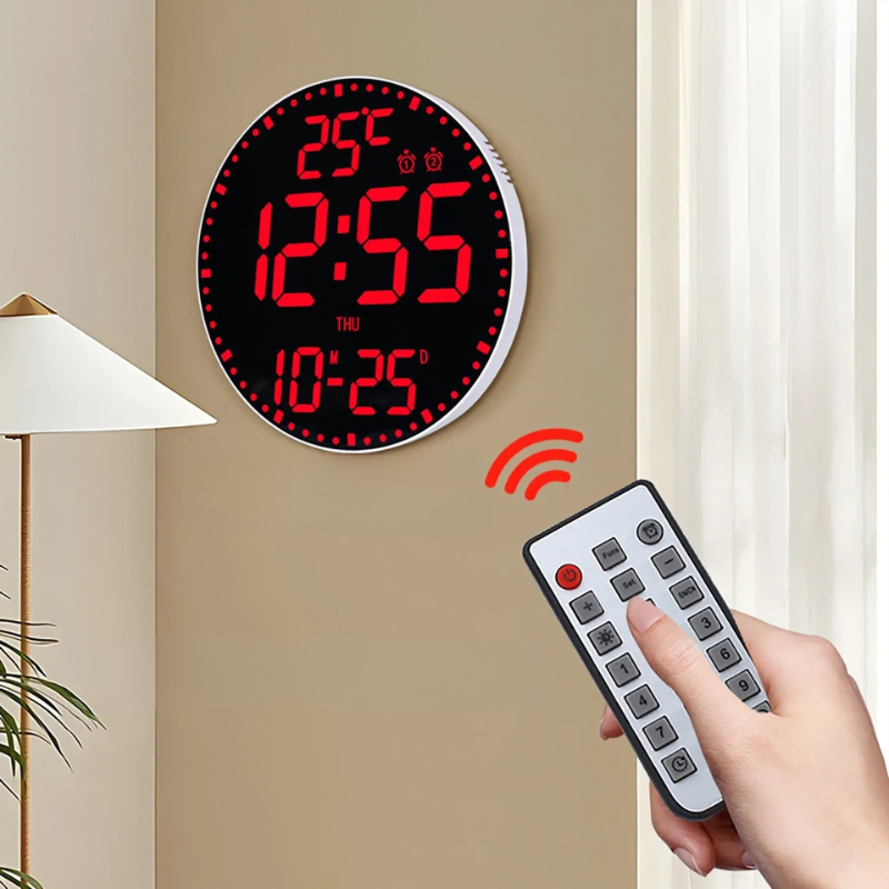 WiFiTime Clock - Horloge Murale LED Connectée avec Calendrier