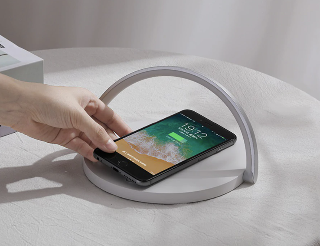 Bowlight Design - Veilleuse 3-en-1 avec Chargeur Qi
