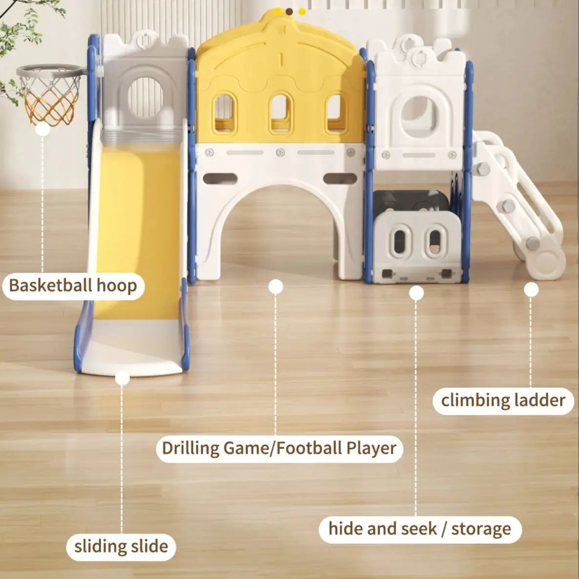 Mini Play Haven – Toboggan & Balançoire Enfant