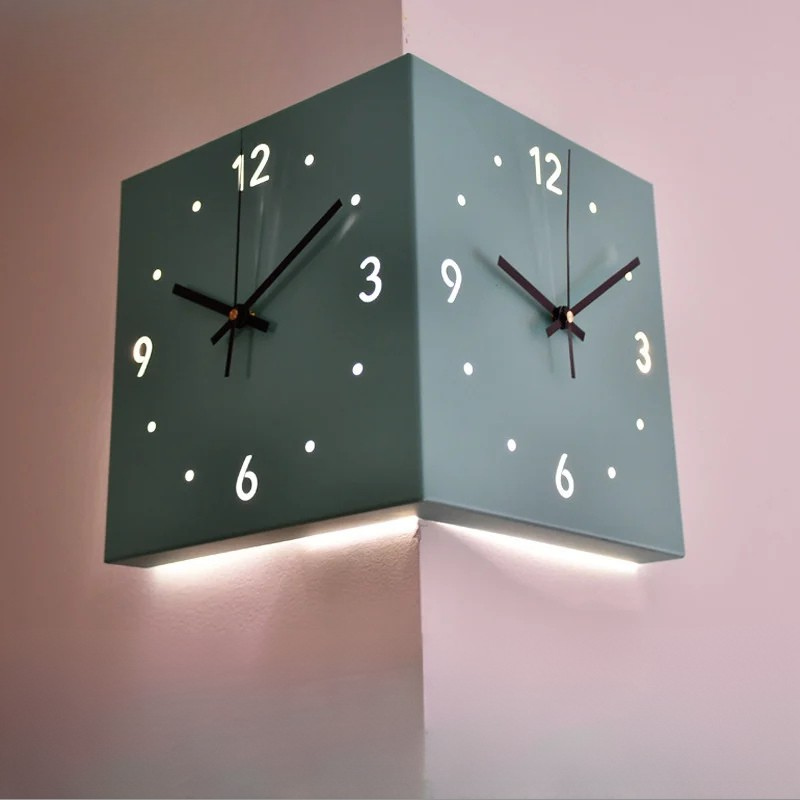 DualEdge Clock - Horloge murale elegante a mecanisme silencieux