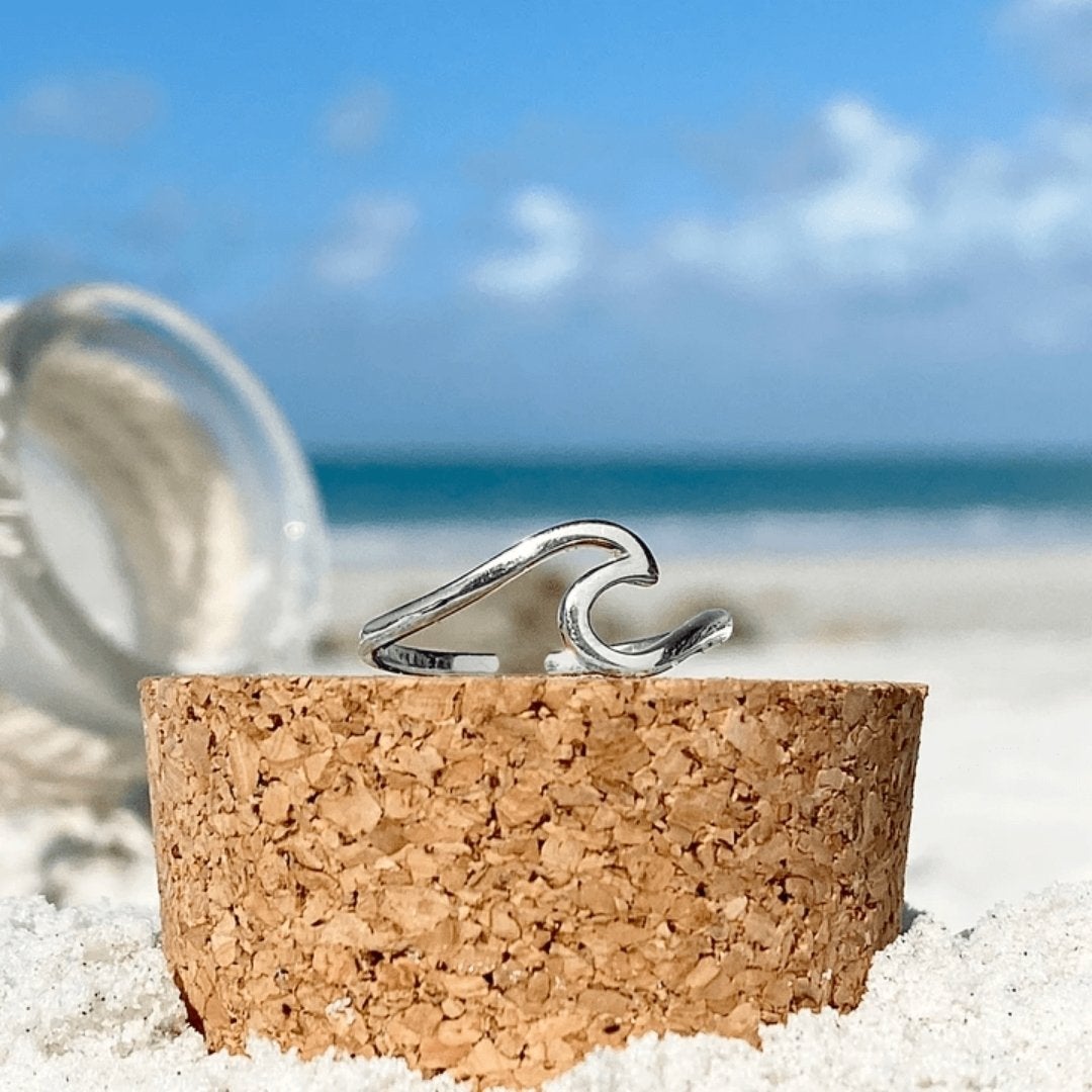 Maris - Bague vague de mer en argent