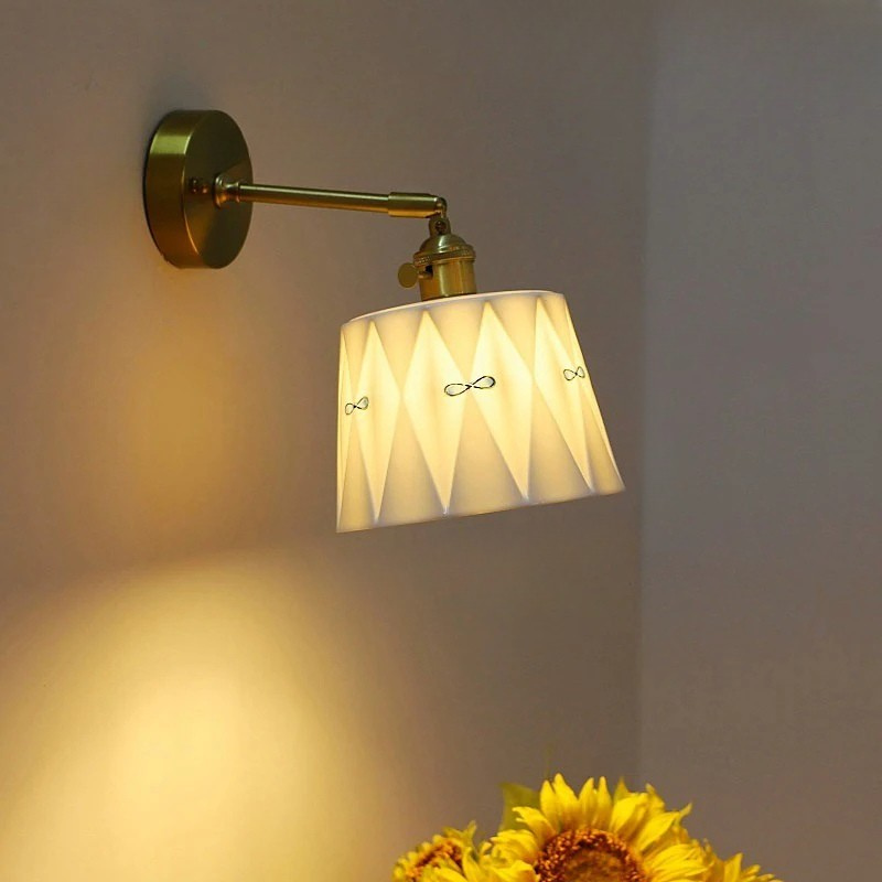 ZenGlow Light - Applique Murale Japonaise Rétro avec Interrupteur