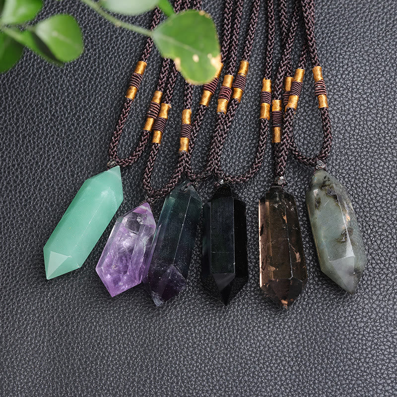 Lyra - Collier cristal améthyste guérissant naturel