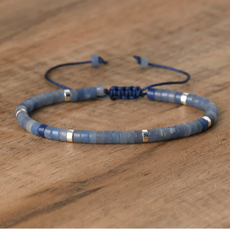 Seraphina - Bracelet tressé en pierres naturelles 2,4 mm