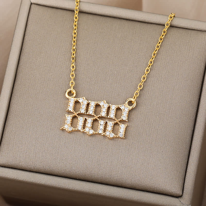 Seraphina - Collier nombres angéliques en zircone