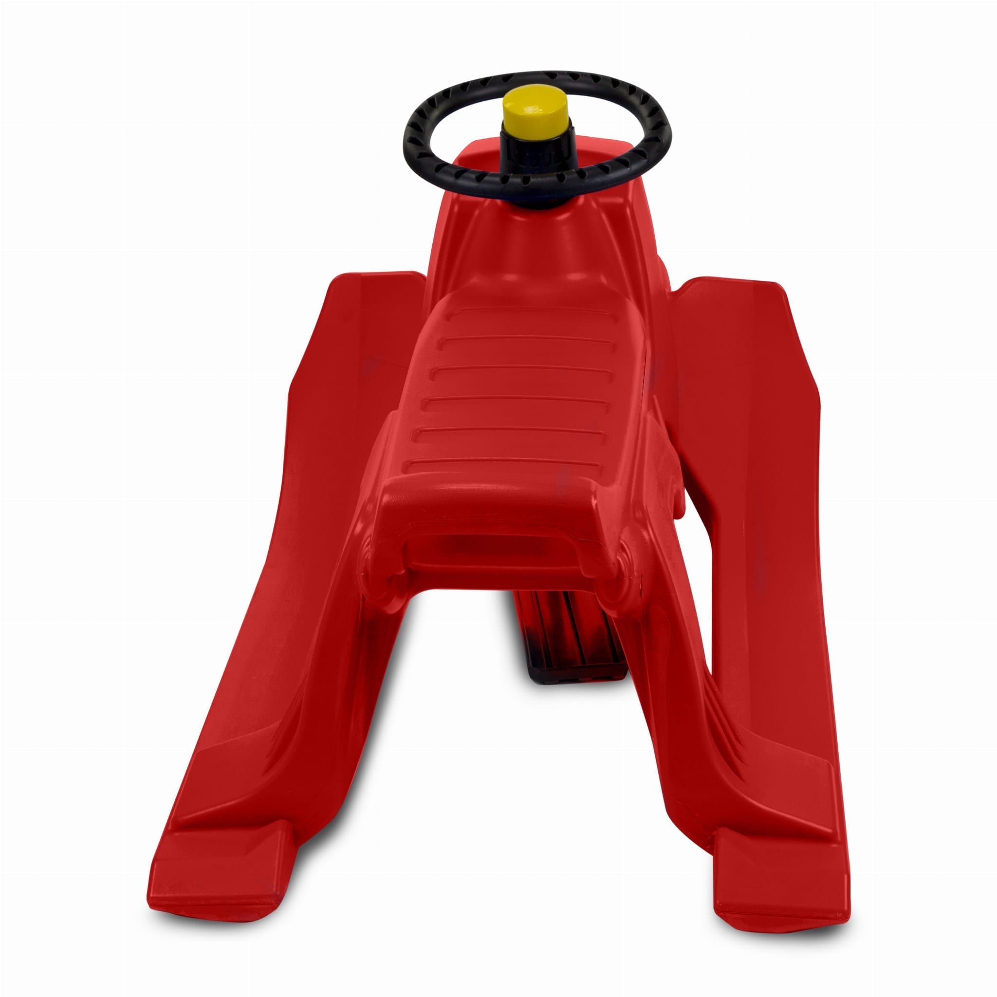 SnowGlide Slede – Luge Rouge avec Guidon Intégré