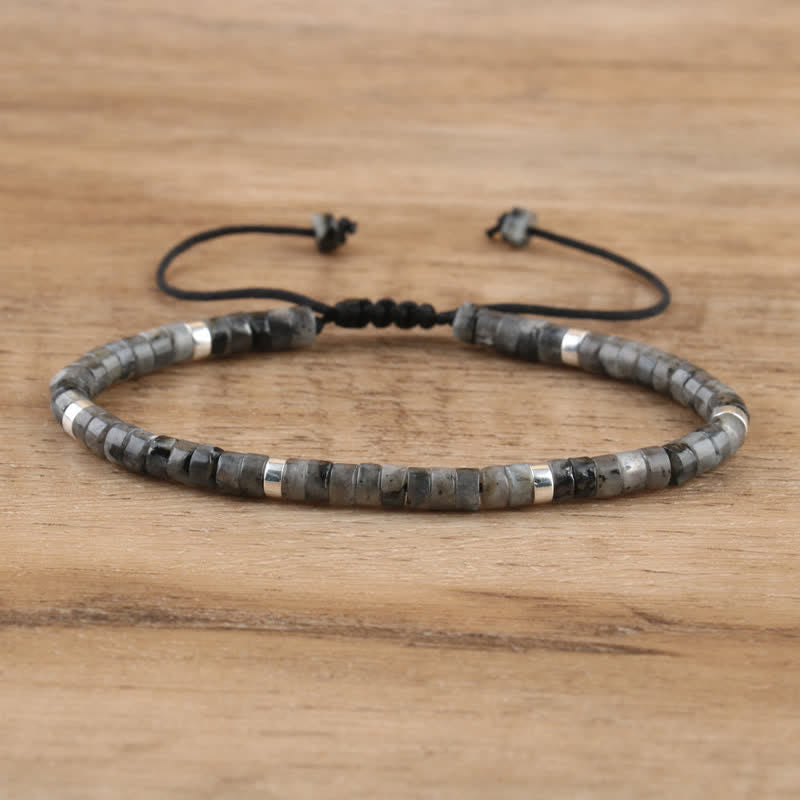 Seraphina - Bracelet tressé en pierres naturelles 2,4 mm