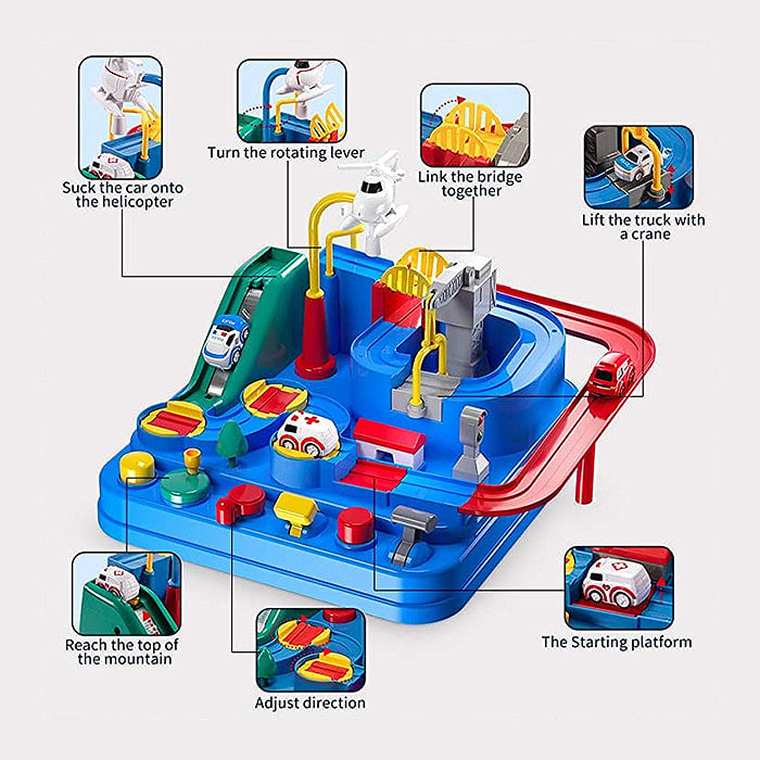 RescueTrack Adventure Set – Jouet Éducatif Bébé