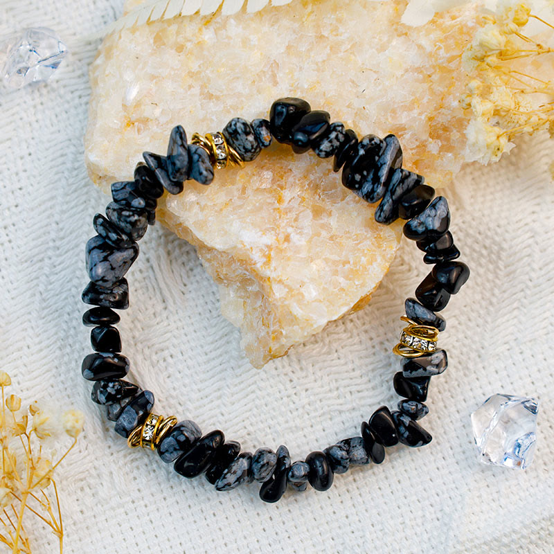 Celine - Bracelet de perles en pierres naturelles et cristaux