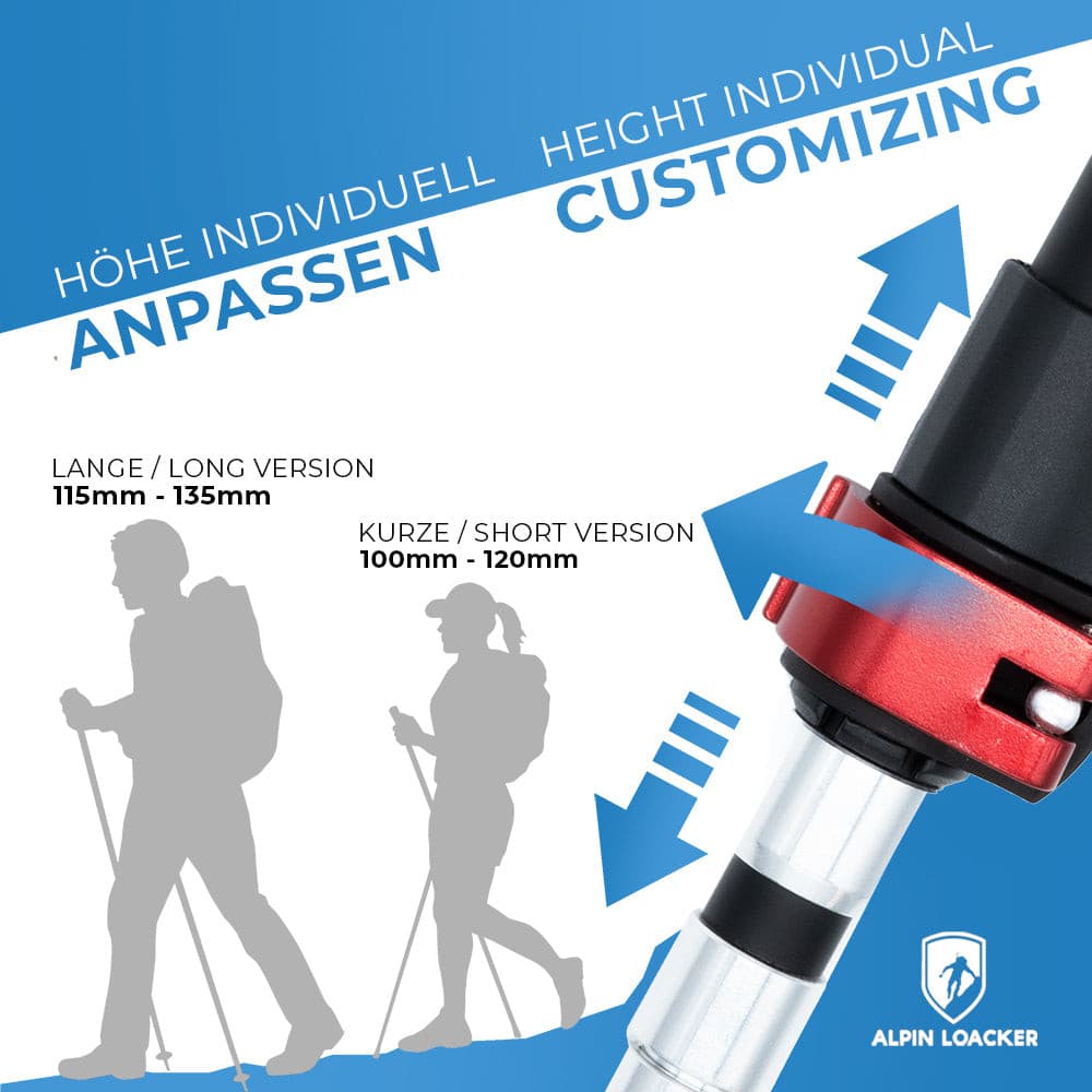 UltraLight Trekking Poles - Bâtons Pliables Liège