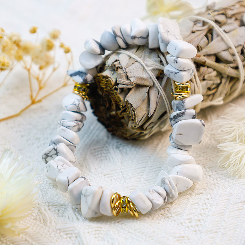 Celine - Bracelet de perles en pierres naturelles et cristaux