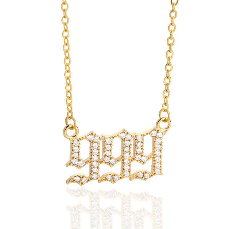 Seraphina - Collier nombres angéliques en zircone