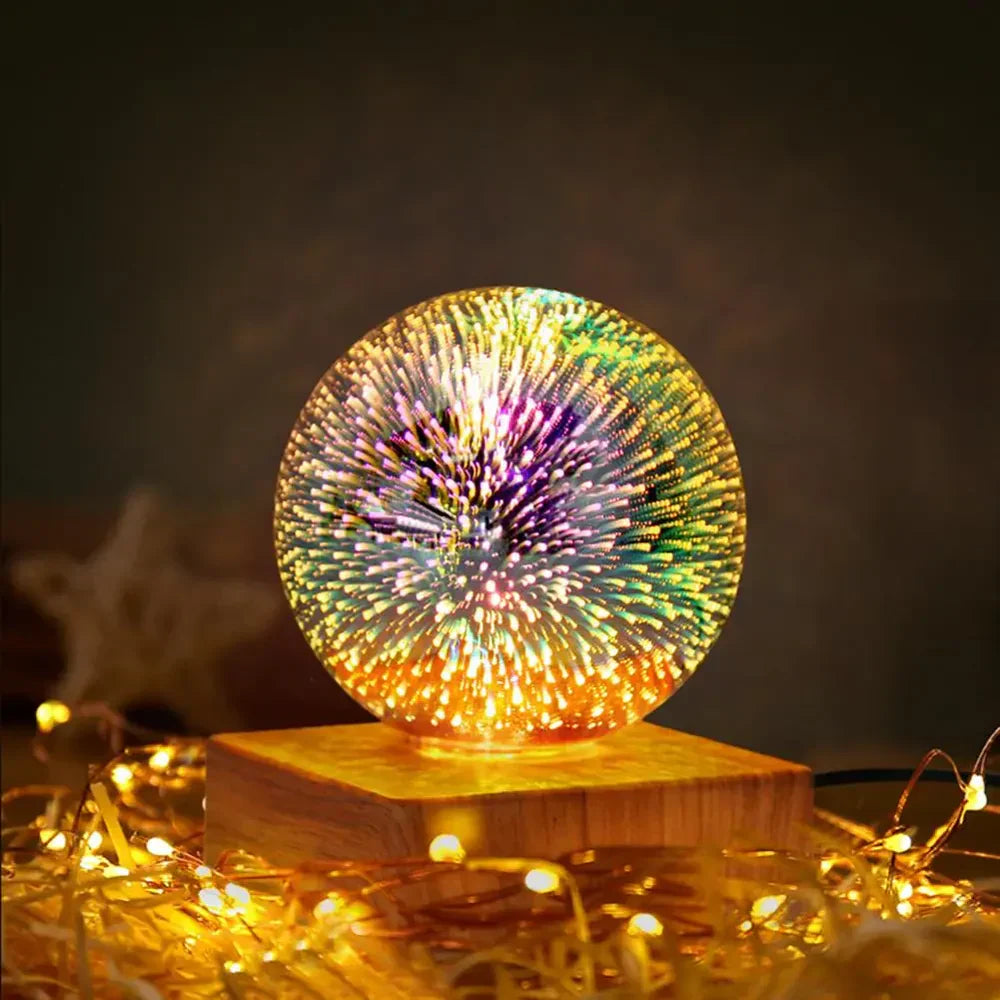 StarburstGlow - Lampe Boule Cristal Effet 3D Élégant