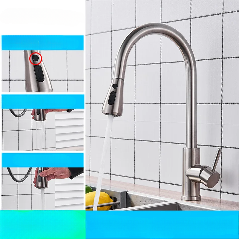 FlexiStream - Robinet de cuisine intelligent avec bec flexible