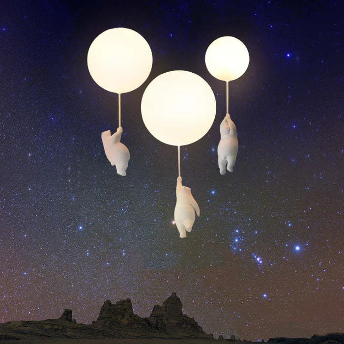 CloudBear - Plafonnier enfant ludique avec ballon
