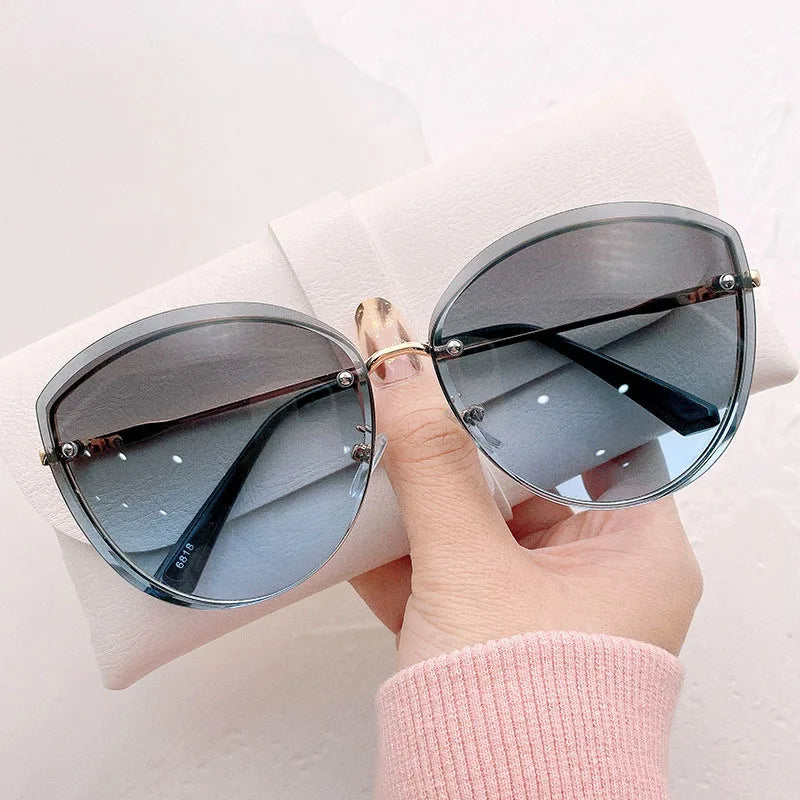 AnnaShade - Lunettes de Soleil Ovales Sans Monture