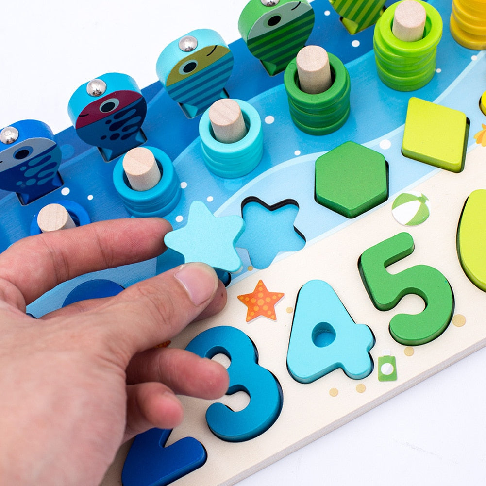 SafariExplorer - Tableau Montessori en Bois pour Bébé