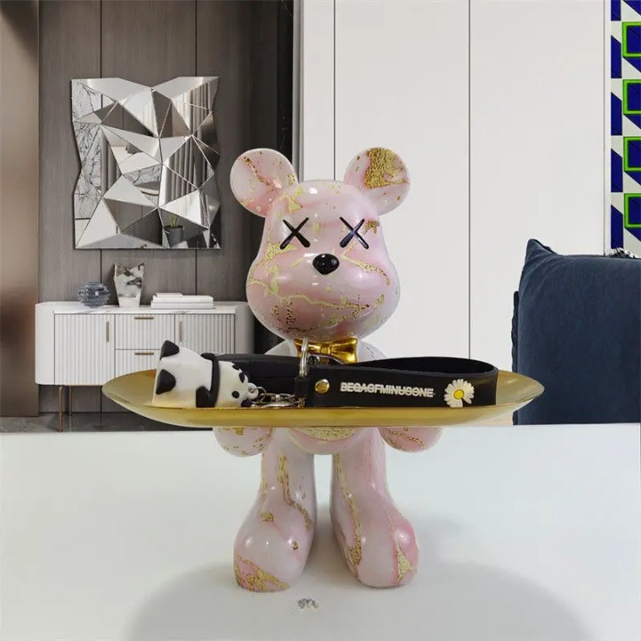 BearArt - Sculpture d'ours élégante pour la décoration intérieure