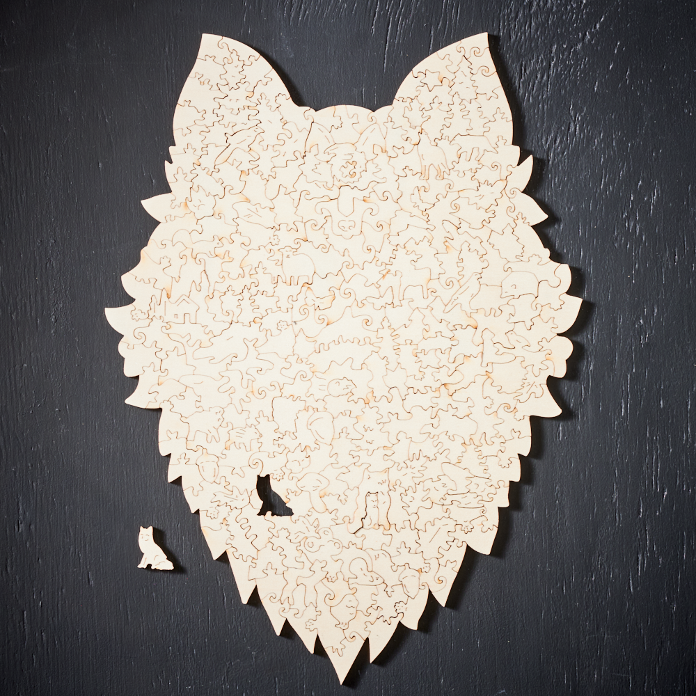 MajesticWolf Puzzle – Puzzle en Bois Premium Loup