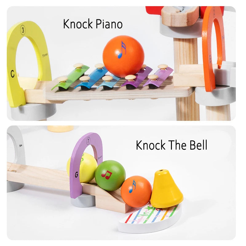 MusicBlocks Toy – Blocs Sensoriels en Bois pour Bébé