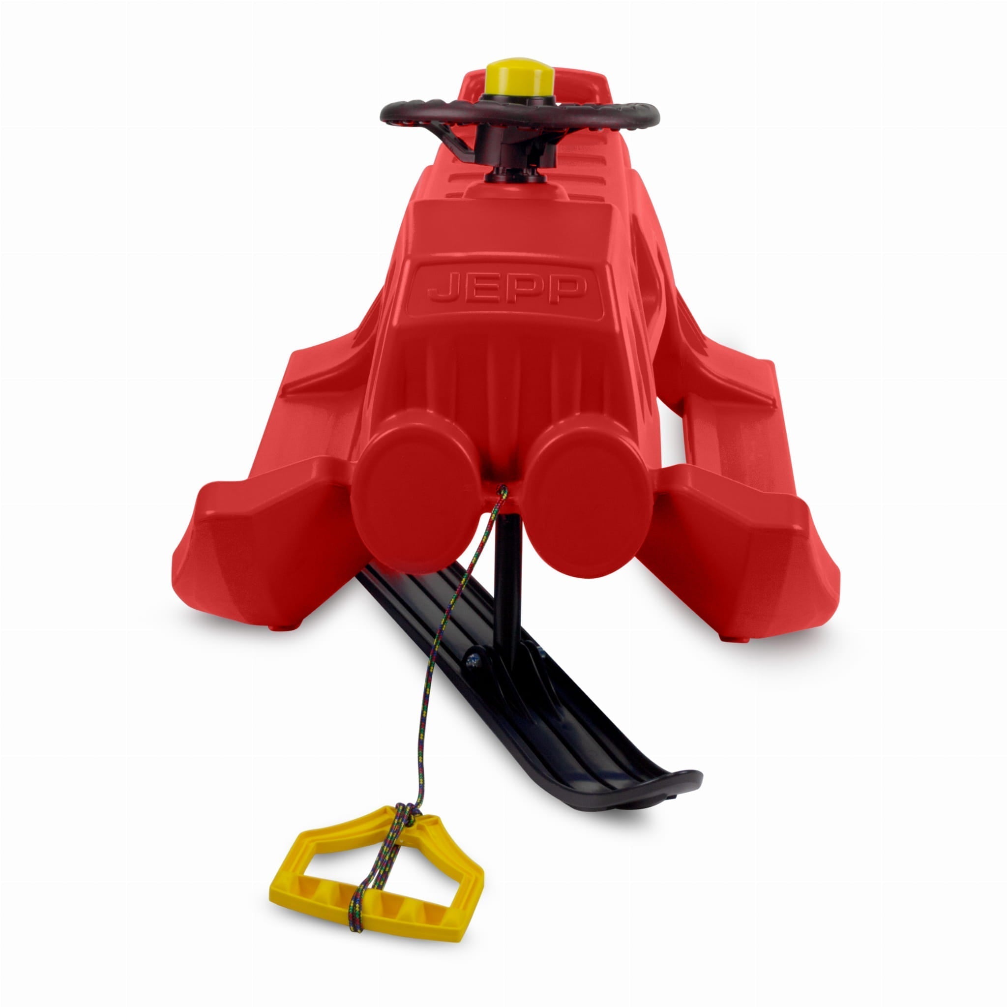 SnowGlide Slede – Luge Rouge avec Guidon Intégré