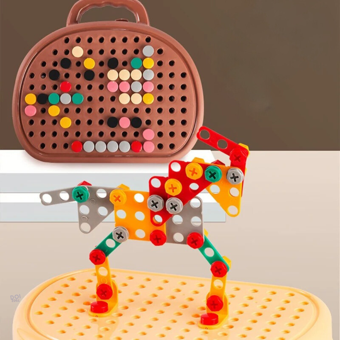 ToolMaster Kids – Boîte Outils Créative Mini-Perceuse