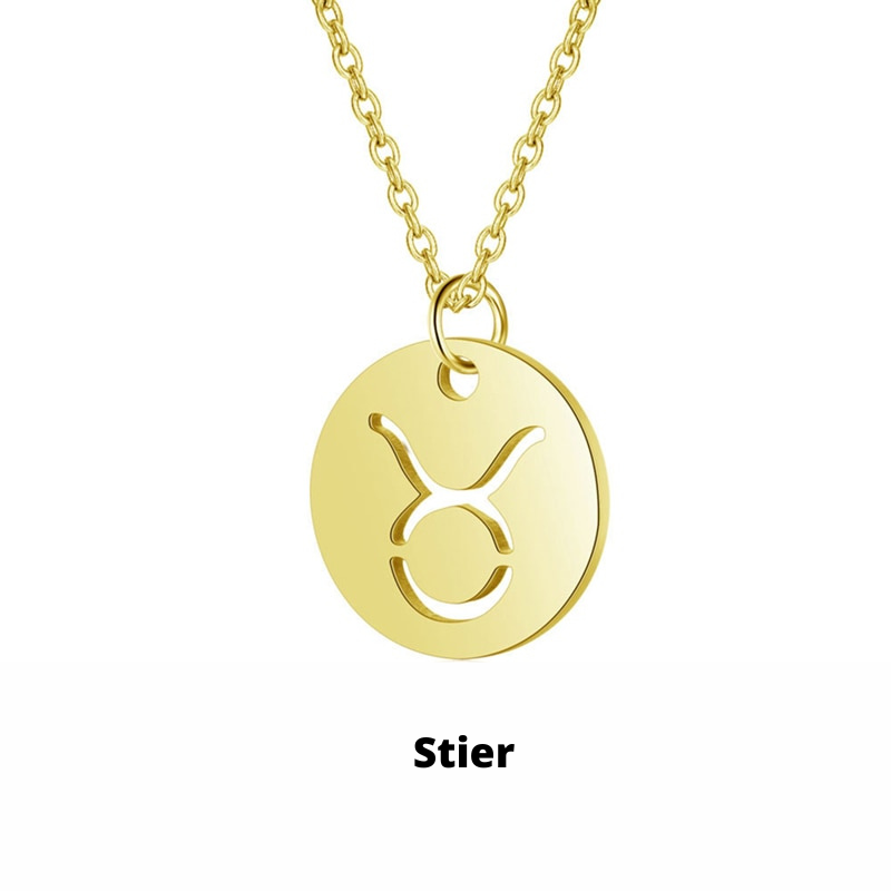 Collier Signe du Zodiaque - Or, Argent ou Or Rose