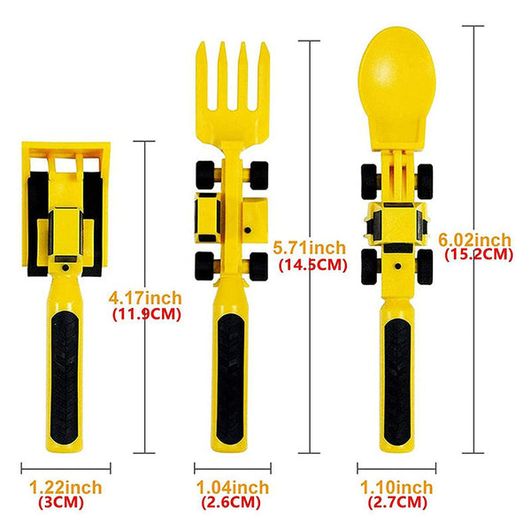 ConstructoFork - Set Couverts Robustes pour Enfants