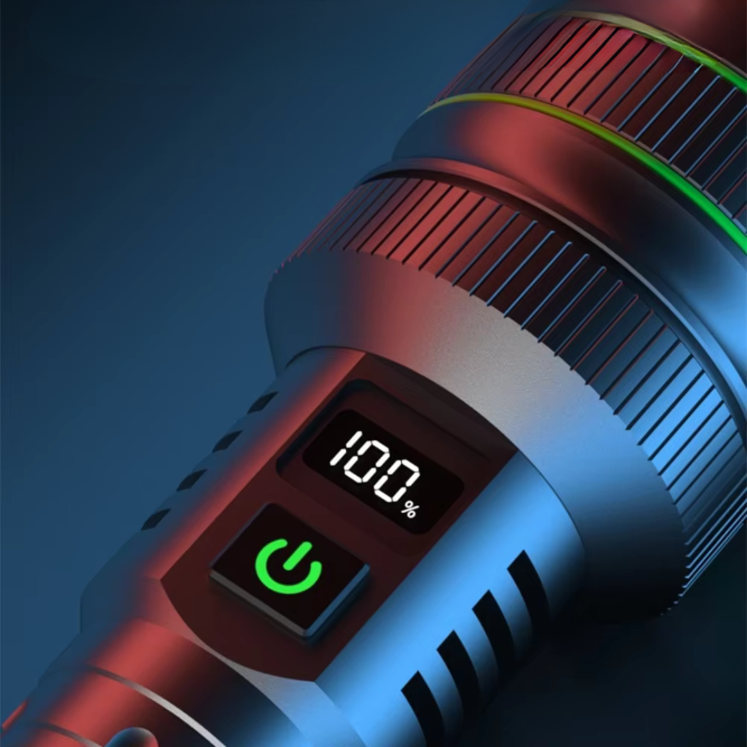PowerBeam - Torche LED Puissante avec Zoom