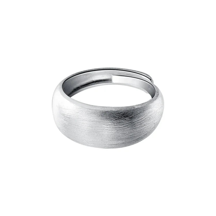 Nora - Bague demi-sphère en argent au charme intemporel