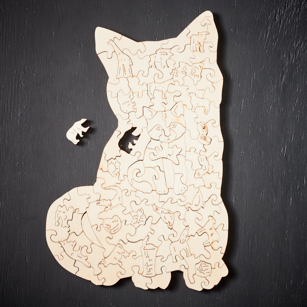 WoodlyShapes Puzzles – Animaux Créatifs en Bois