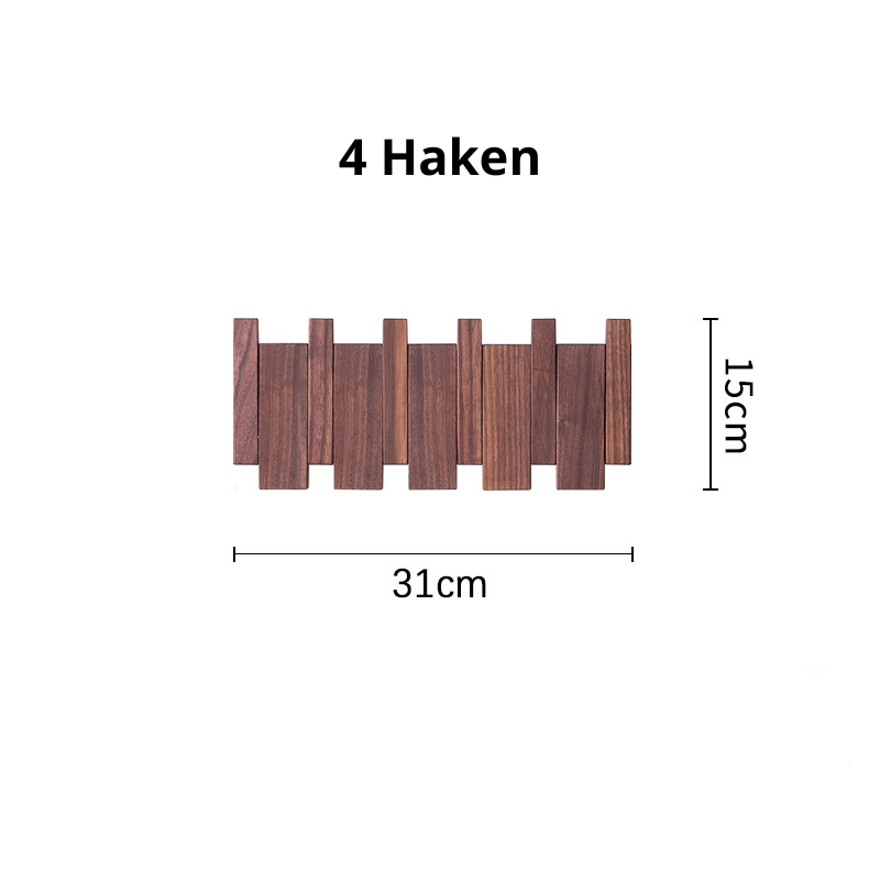 HarmonyHook - Porte-Manteau Mural en Bois Réglable et Élégant