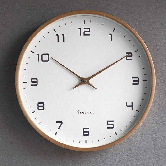 NordicTimber - Horloge Murale Bois Robuste Intérieur