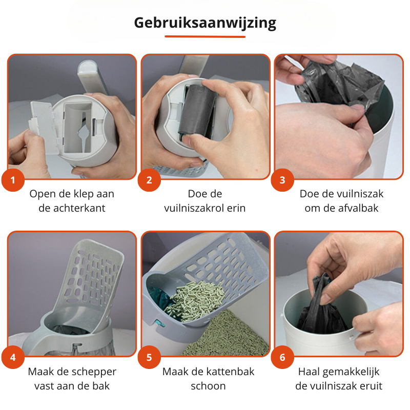 EasyScoop - Litière Hygiénique Sans Mauvaises Odeurs
