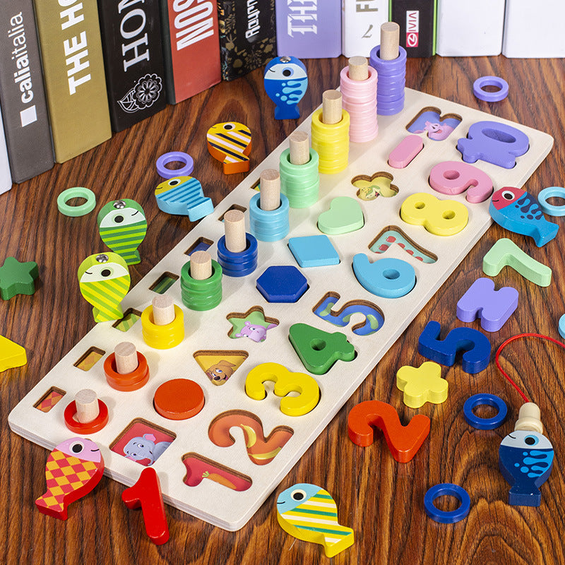 SafariExplorer - Tableau Montessori en Bois pour Bébé