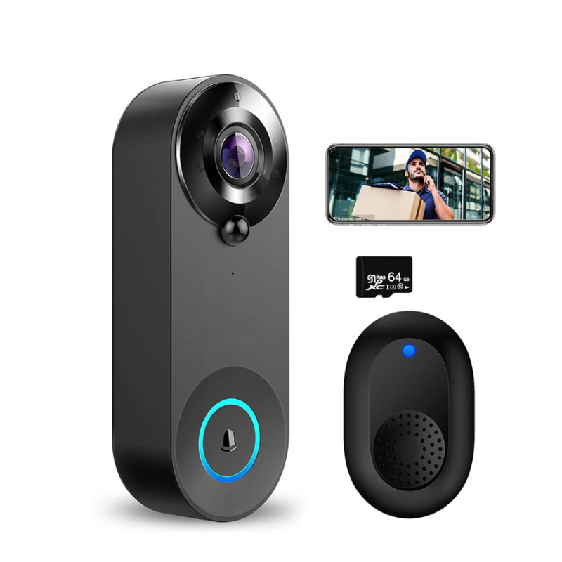 SecuriCam - Sonnette Vidéo Connectée avec Sécurité HD