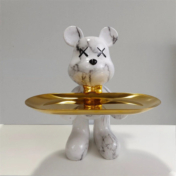 BearArt - Sculpture d'ours élégante pour la décoration intérieure