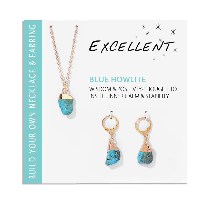 Elara - Parure bijoux cristaux, collier et boucles d'oreilles