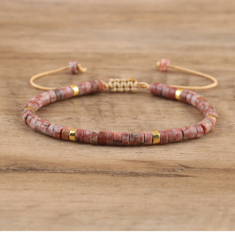 Seraphina - Bracelet tressé en pierres naturelles 2,4 mm