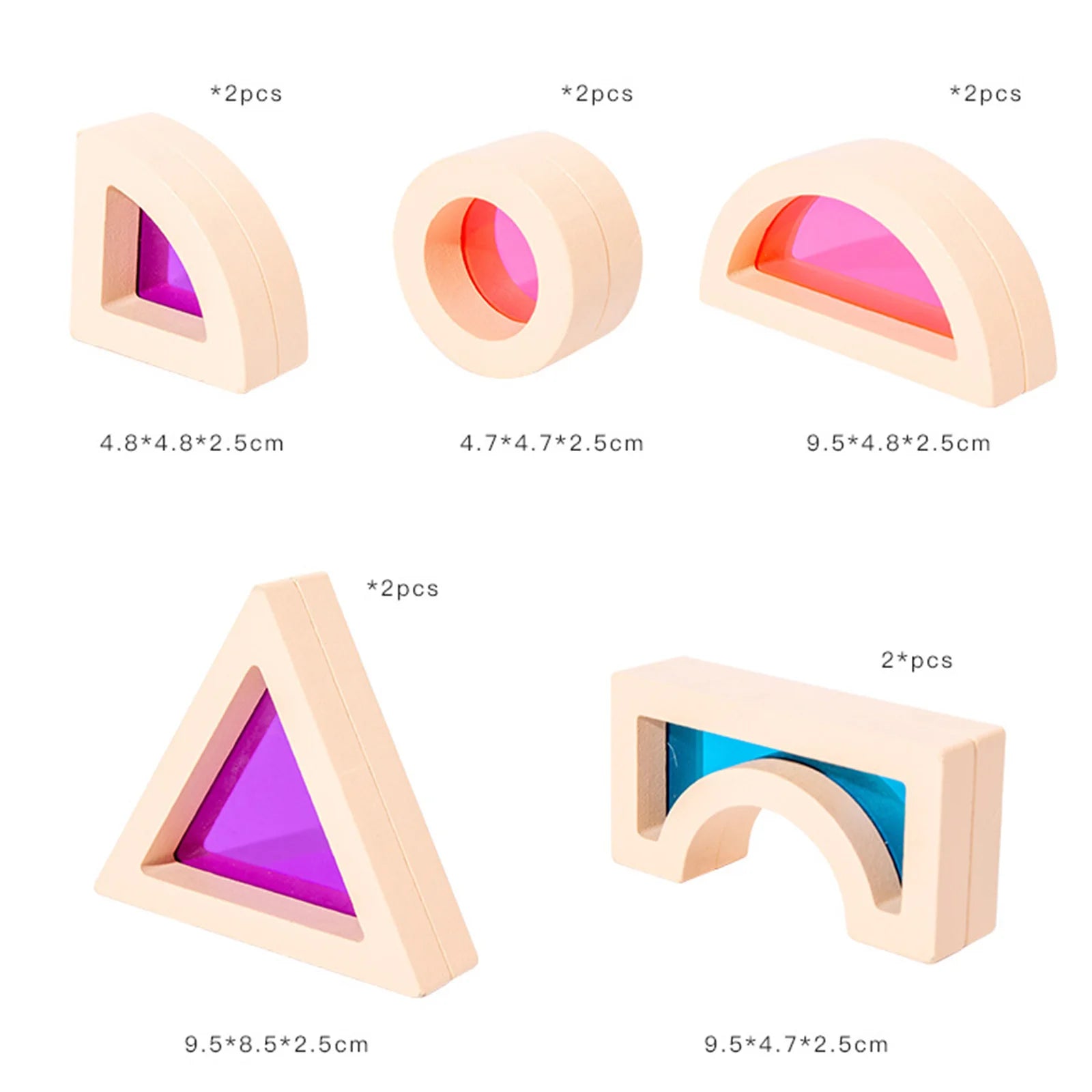 CreativeBlocks – Blocs en Bois Colorés pour Enfants