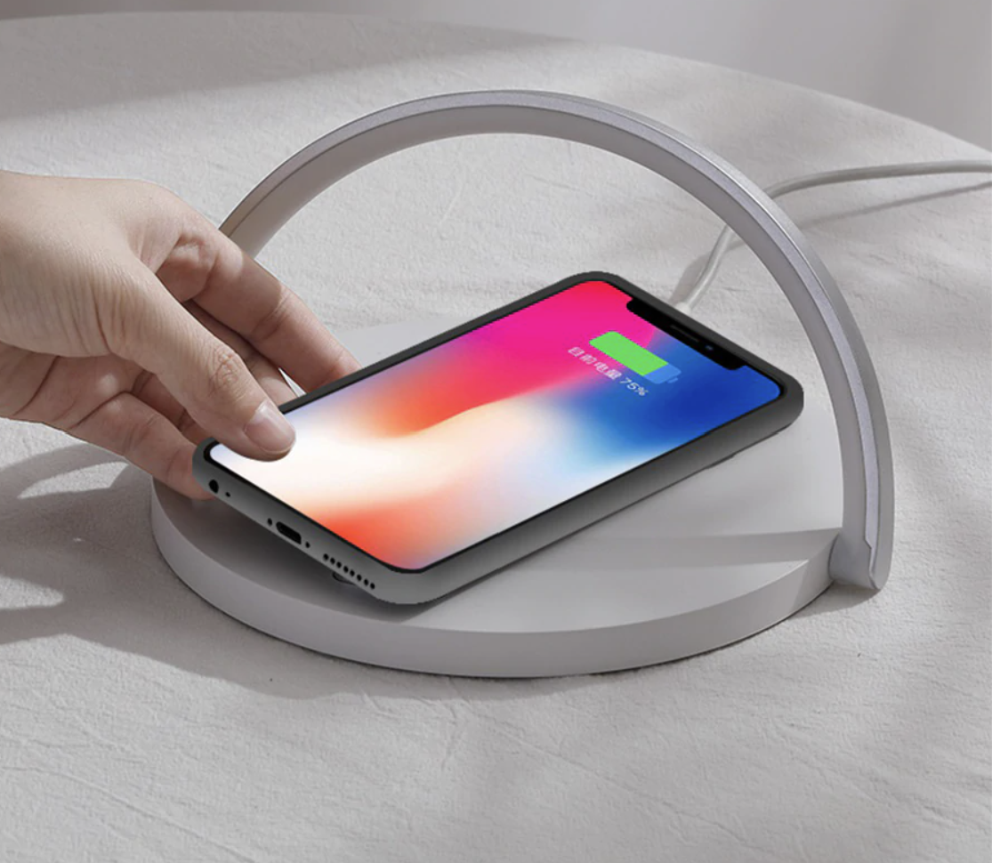 Bowlight Design - Veilleuse 3-en-1 avec Chargeur Qi