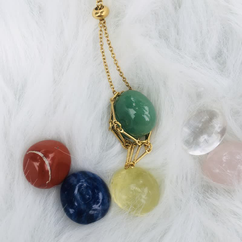 Iris - Collier petite monture en cristal naturel
