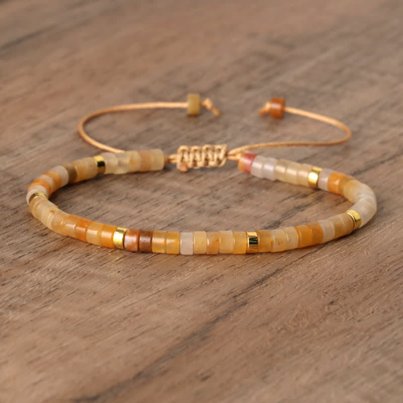 Seraphina - Bracelet tressé en pierres naturelles 2,4 mm