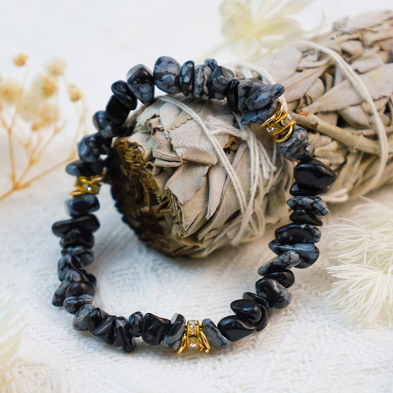 Celine - Bracelet de perles en pierres naturelles et cristaux