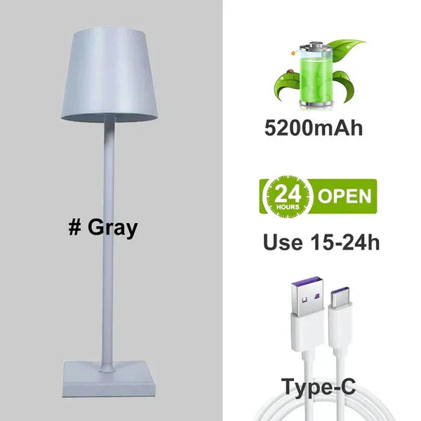 LumiNova - Lampe de table en aluminium réglable pour la maison
