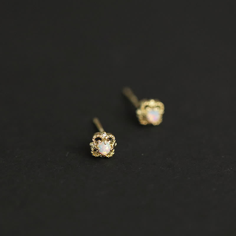 Seraphina - Boucles d'oreilles vintage délicates en opale