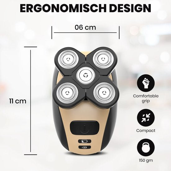 Rasoir Électrique 5 en 1 - Rasage Lisse Sans Irritation