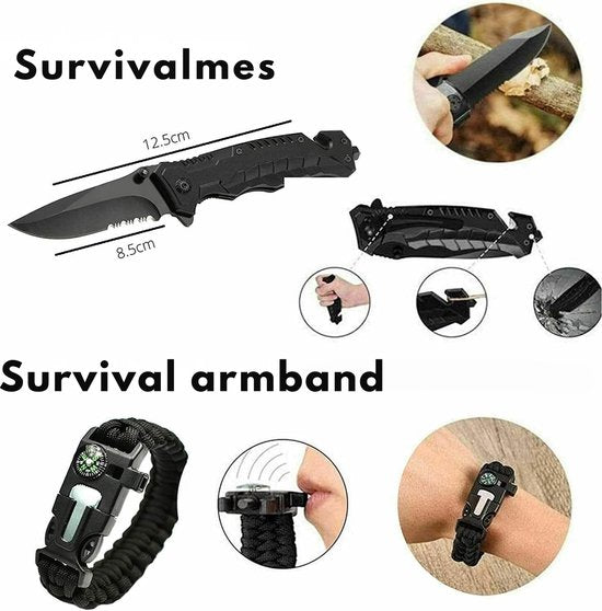 SurvivorX - Kit Survie Ultime 15-en-1